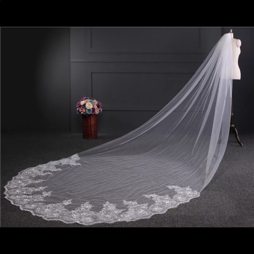 Wedding veil - cathedral length 4M tulle